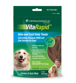 VitaRapid Skin and Coat daily Dog Treats Pack