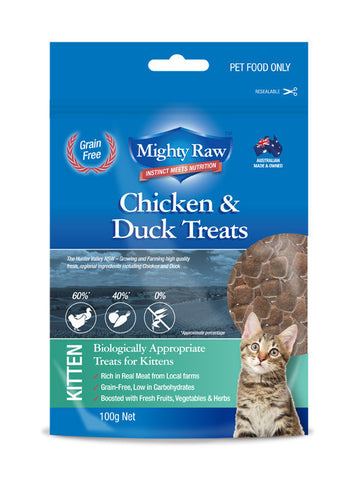 Mighty Raw Kitten Treats 100gm