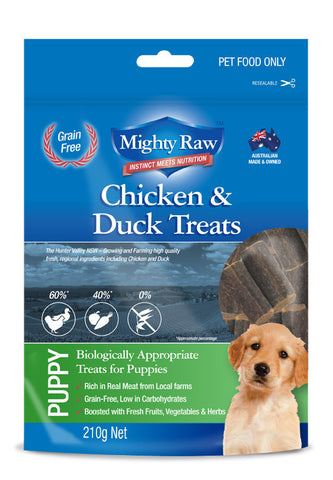 Mighty Raw Puppy Treats 210gm